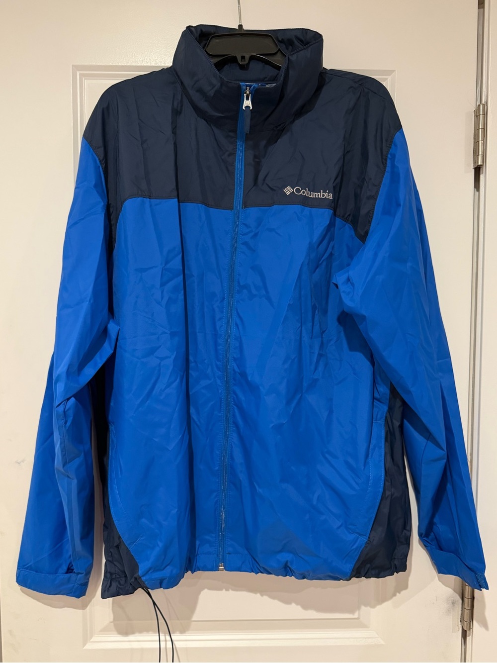 NEW Columbia Men's Two-Tone Blue Windbreaker Jacket size XL
